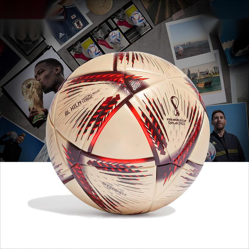 Balls 2022 World Cup final soccer ball champagne gold factory direct sales support customization
Balls 2022 World Cup final soccer ball champagne gold factory direct sales support customization