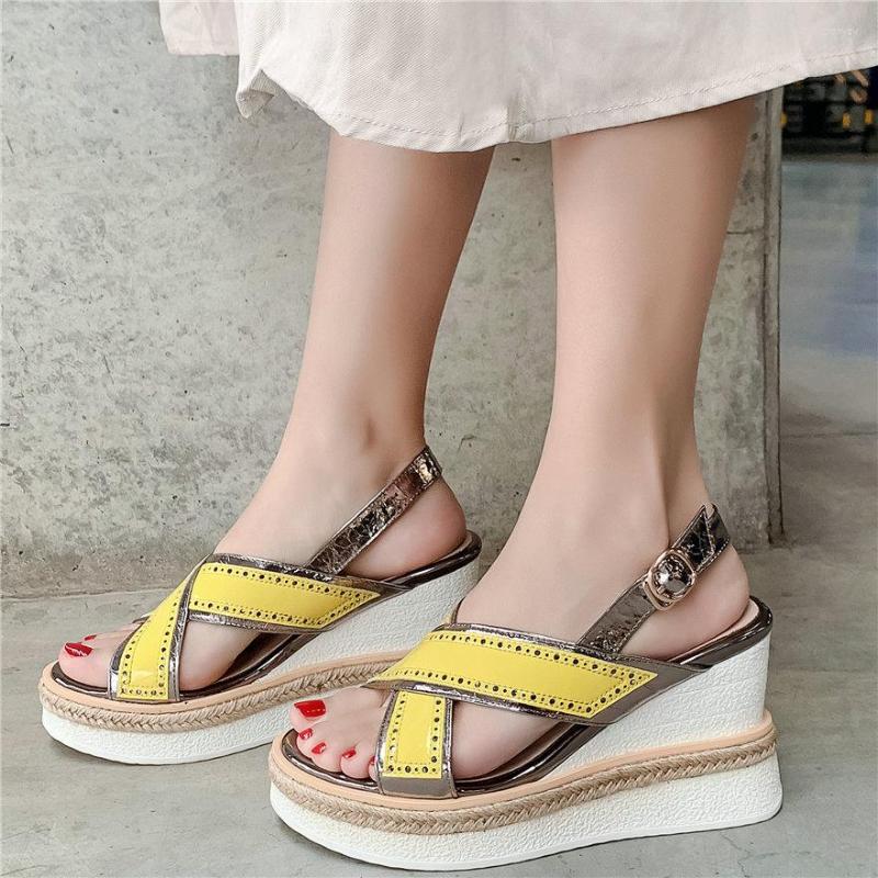 Sandals Women Back Strap Genuine Leather Wedges High Heel Gladiators Female Open Toe Platform Pumps Shoes Summer Casual, White
Sandals Women Back Strap Genuine Leather Wedges High Heel Gladiators Female Open Toe Platform Pumps Shoes Summer Casual, White