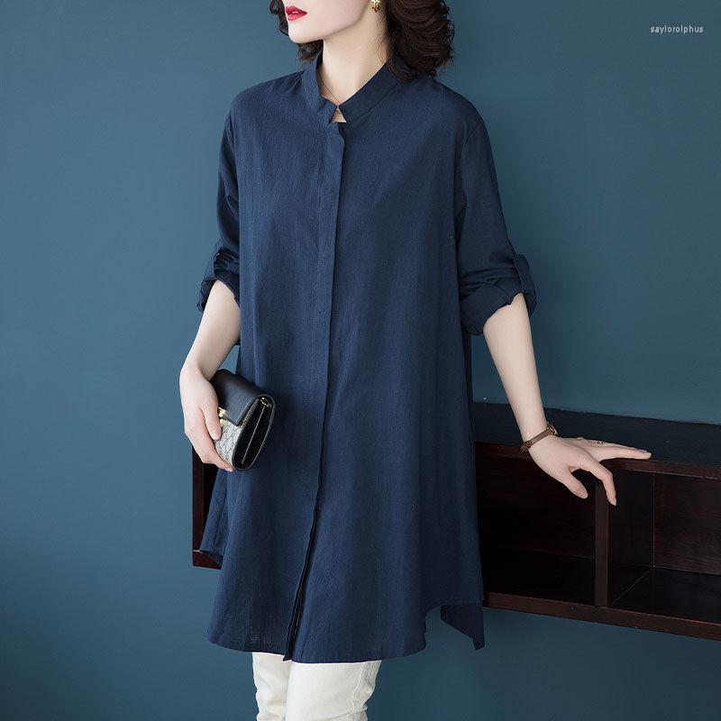 Women's Blouses Fashion Women's Blouse Shirt 2022 Spring Autumn Casual Long Sleeve Stand Neck Ladies Buttons Tops Loose Harajuku T796, Navy
Women's Blouses Fashion Women's Blouse Shirt 2022 Spring Autumn Casual Long Sleeve Stand Neck Ladies Buttons Tops Loose Harajuku T796, Navy