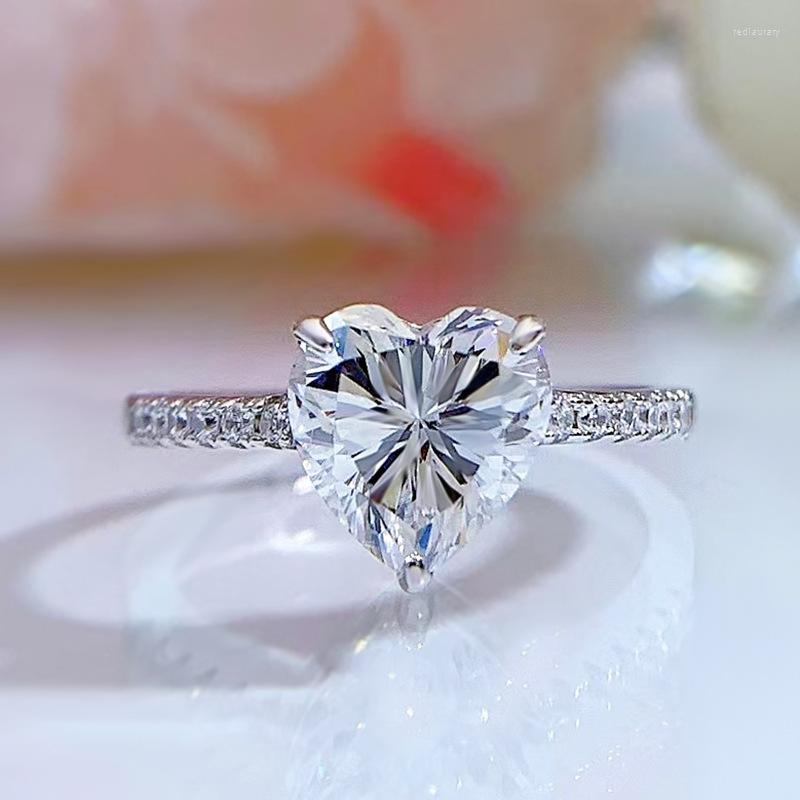 Wedding Rings Engagement Ring 925 Sterling Silver High Carbon 8 8mm Created Diamond Heart Brilliant Cut
Wedding Rings Engagement Ring 925 Sterling Silver High Carbon 8 8mm Created Diamond Heart Brilliant Cut