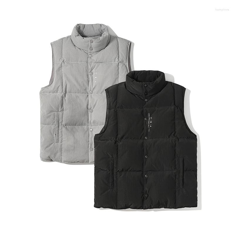 Men's Down 21 Winter Style Plain Garment Y1211 Plaid Fabric Stand Collar White Duck Vest, Black
Men's Down 21 Winter Style Plain Garment Y1211 Plaid Fabric Stand Collar White Duck Vest, Black