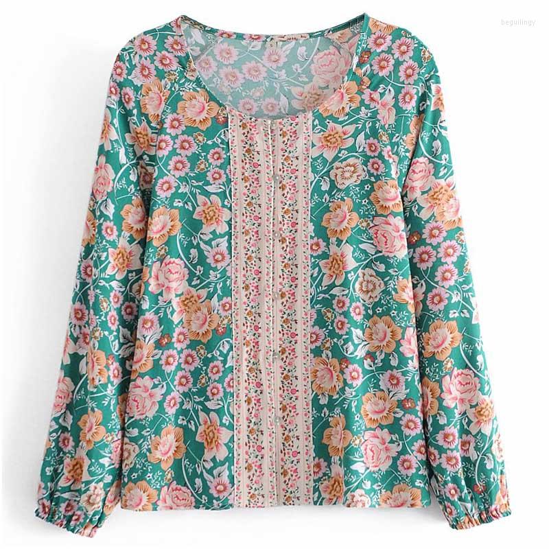Women' Blouses Boho Inspired Green Floral Long Sleeve Beach Style Blouse Women O-neck Buttons Vintage Tops Spring Summer, Pink
Women' Blouses Boho Inspired Green Floral Long Sleeve Beach Style Blouse Women O-neck Buttons Vintage Tops Spring Summer, Pink