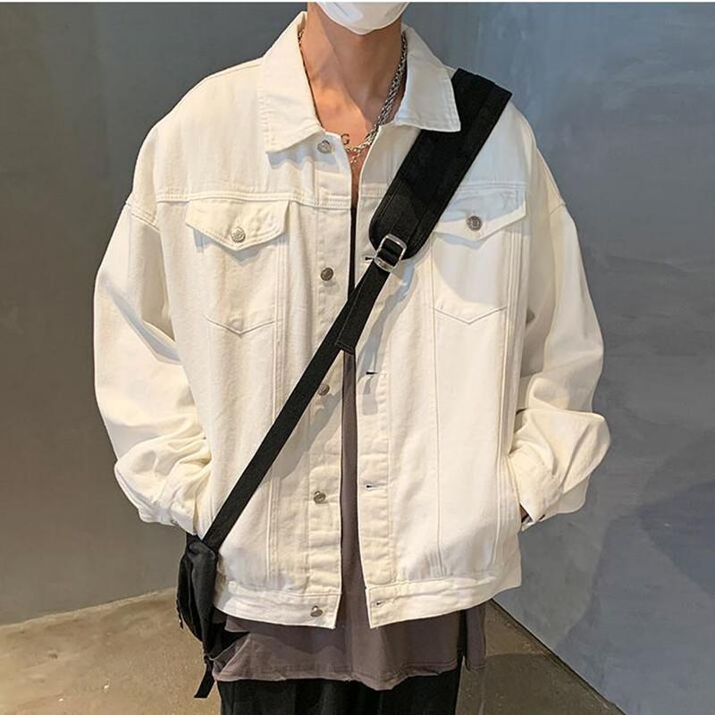 Men's Jackets 2022 Spring Denim Jacket Men Casual Solid Color Lapel Single Breasted Jean Slim Fit Quality Mens White
Men's Jackets 2022 Spring Denim Jacket Men Casual Solid Color Lapel Single Breasted Jean Slim Fit Quality Mens White