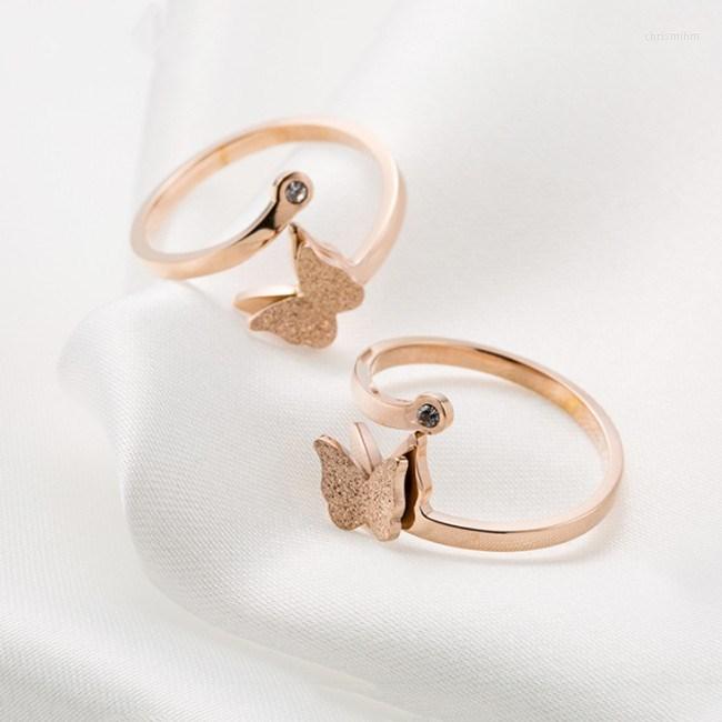 Cluster Rings SALE Fine Jewelry Fashion Titanium Steel Female Butterfly Ring Crystal From Austrian Opening For Gifts
Cluster Rings SALE Fine Jewelry Fashion Titanium Steel Female Butterfly Ring Crystal From Austrian Opening For Gifts