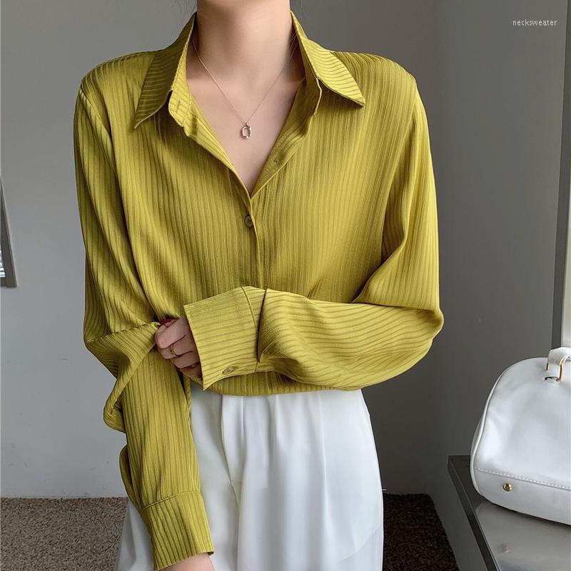 Women' Blouses Clothing Womens Blouse And Tops Long Sleeve White Shirt Fashion Female Striped Vintage Black Apricot Mustard Green 2370, Pink 
Women' Blouses Clothing Womens Blouse And Tops Long Sleeve White Shirt Fashion Female Striped Vintage Black Apricot Mustard Green 2370, Pink