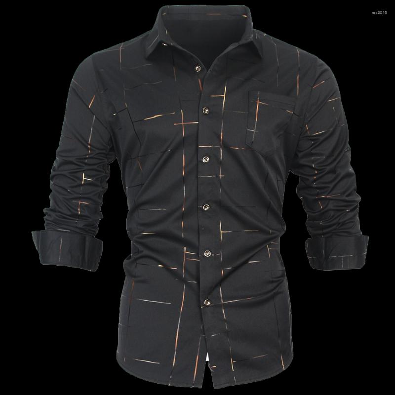 Men' Casual Shirts 2022 Brand Long Sleeve Men Social Shirt Streetwear Pocket Striped Dress Mens Slim Regular Fit Clothes Fashions 805, Black
Men' Casual Shirts 2022 Brand Long Sleeve Men Social Shirt Streetwear Pocket Striped Dress Mens Slim Regular Fit Clothes Fashions 805, Black