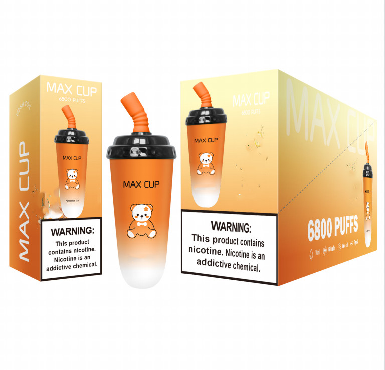 Original electronic cigarette MAS CUP 6800 puff disposable Vapor Pen 16ml 600mah rechargeable Max 6800 puff mesh coil ecig
Original electronic cigarette MAS CUP 6800 puff disposable Vapor Pen 16ml 600mah rechargeable Max 6800 puff mesh coil ecig