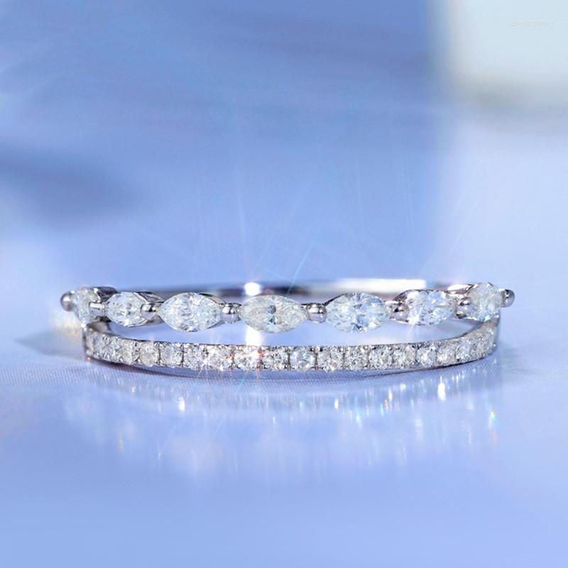 Wedding Rings Delicate Marquise Cut Silver Color For Women Shiny Cubic Zirconia Bands Bride Engagement Party Ring Trendy Jewelry
Wedding Rings Delicate Marquise Cut Silver Color For Women Shiny Cubic Zirconia Bands Bride Engagement Party Ring Trendy Jewelry