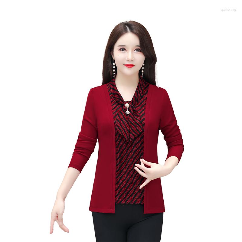 Women's T Shirts Fake Two Pieces Women Shirt Long Sleeve Top Casual Pullovers Spring Fall Fashion Female Stripe Splicing Tee Femme
Women's T Shirts Fake Two Pieces Women Shirt Long Sleeve Top Casual Pullovers Spring Fall Fashion Female Stripe Splicing Tee Femme