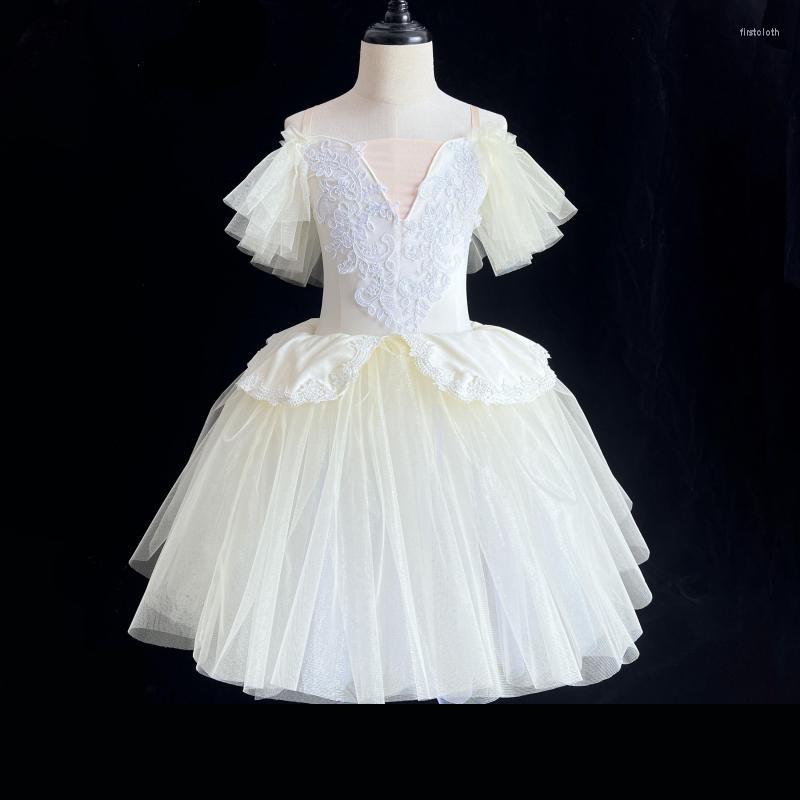 Stage Wear 2022 Children Long Tutu Ballet Dress Girls Professional Gymnastics Giselle Swan Lake Dance Ballerina Party For Girl, Beige
Stage Wear 2022 Children Long Tutu Ballet Dress Girls Professional Gymnastics Giselle Swan Lake Dance Ballerina Party For Girl, Beige