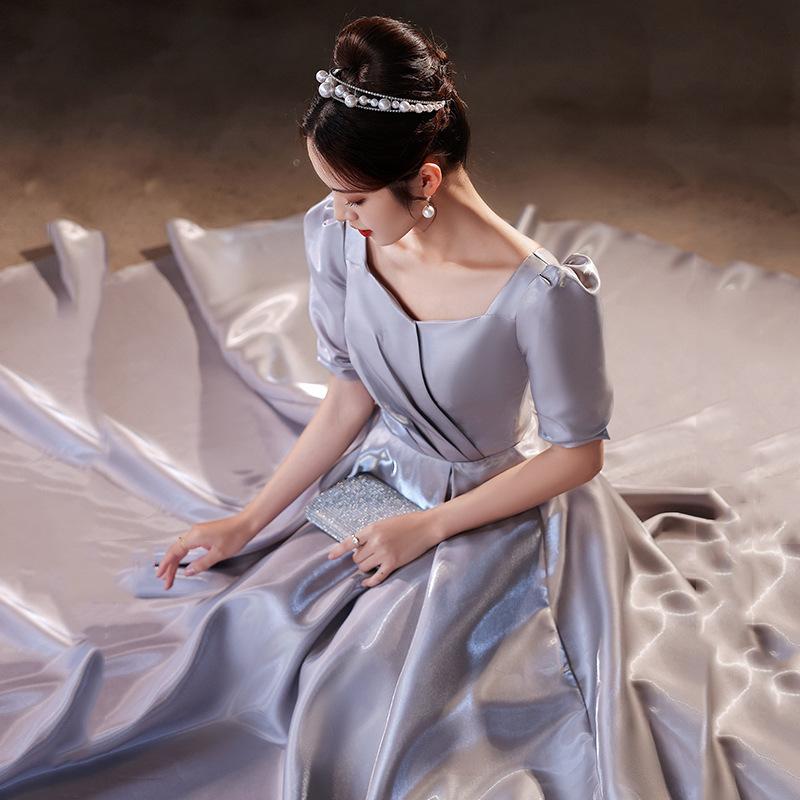 Party Dresses Elegant Woman Dress For Square Collar Puff Sleeve Candy Color A-Line Formal Evening Gowns Mujer Para Fiesta Vestido, As the photo
Party Dresses Elegant Woman Dress For Square Collar Puff Sleeve Candy Color A-Line Formal Evening Gowns Mujer Para Fiesta Vestido, As the photo