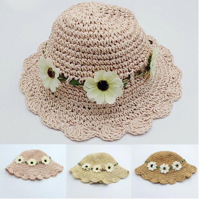 Hats Kids Straw Hat Baby Children Sunhat Breathable Cap Summer Beach Princess Travel Flower, White
Hats Kids Straw Hat Baby Children Sunhat Breathable Cap Summer Beach Princess Travel Flower, White