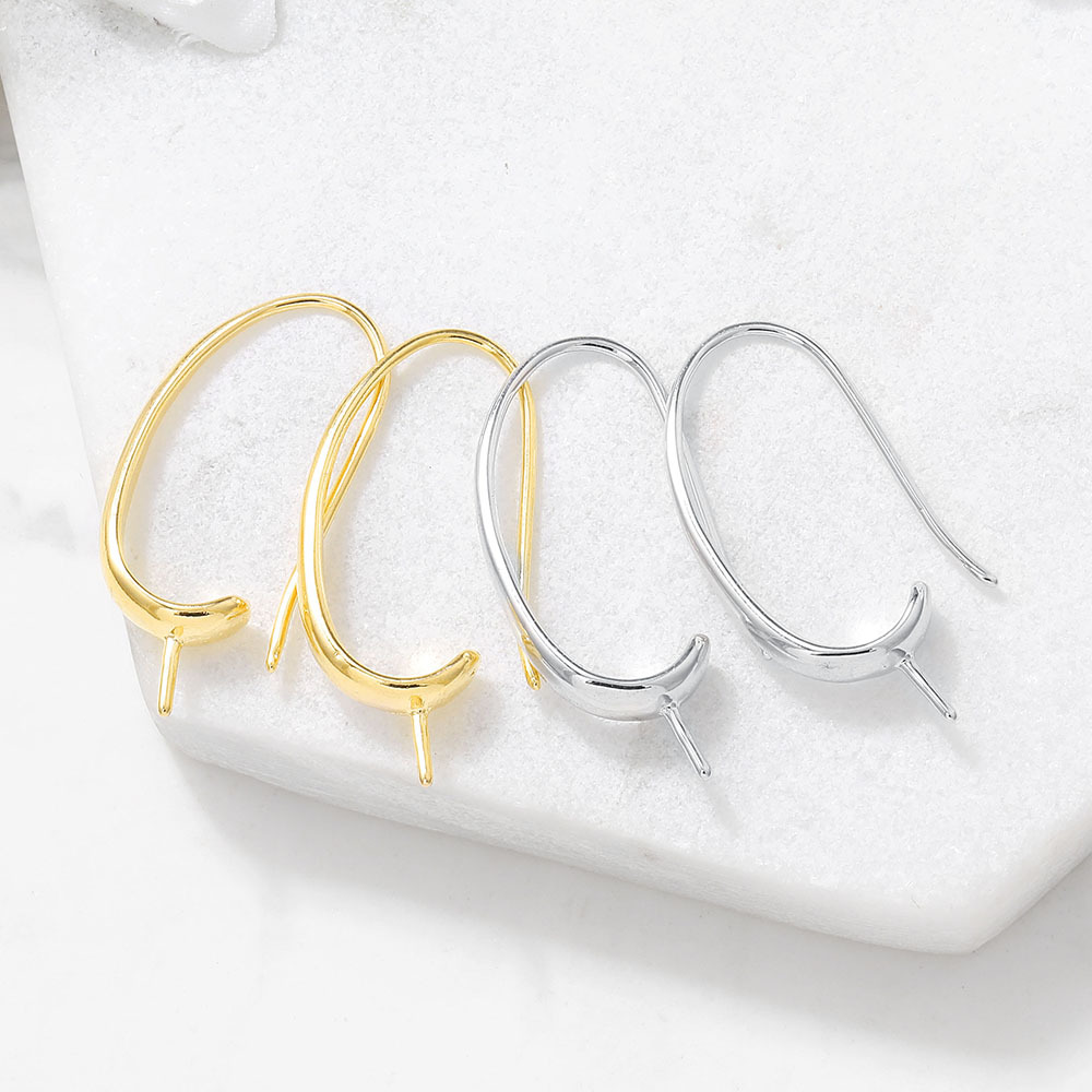 18K Gold Plated 15x29mm Earring Hooks French Ear Wires DIY Earrings Making Supplies Wholesale
18K Gold Plated 15x29mm Earring Hooks French Ear Wires DIY Earrings Making Supplies Wholesale