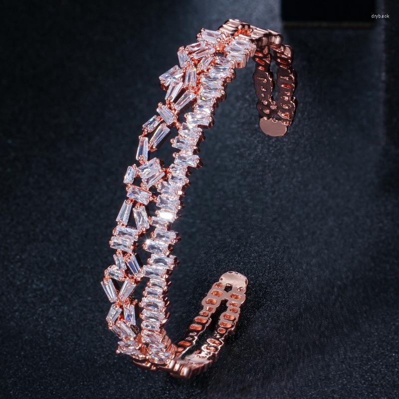 Strand DELLAN Cuff Opening Bracelets & Bangles Fashion Women Jewelry Crystal Zircon Wedding Adjustable Two-layer Bracelet For Girl Gift
Strand DELLAN Cuff Opening Bracelets & Bangles Fashion Women Jewelry Crystal Zircon Wedding Adjustable Two-layer Bracelet For Girl Gift