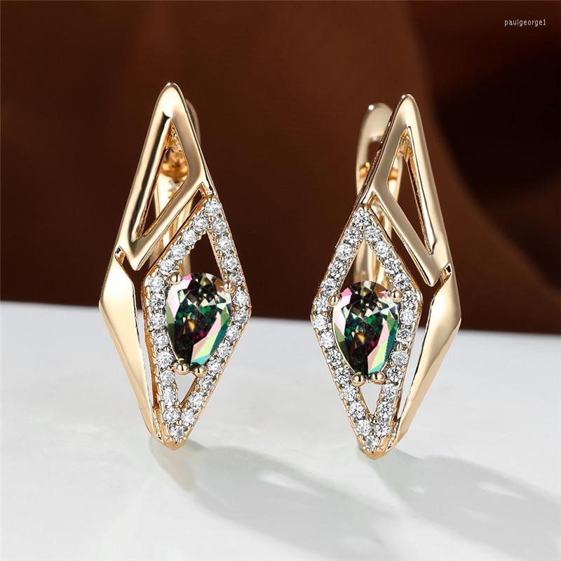 Hoop Earrings Luxury Female Zircon Stone Rainbow Crystal Oval Vintage Yellow Gold Color Wedding For Women
Hoop Earrings Luxury Female Zircon Stone Rainbow Crystal Oval Vintage Yellow Gold Color Wedding For Women