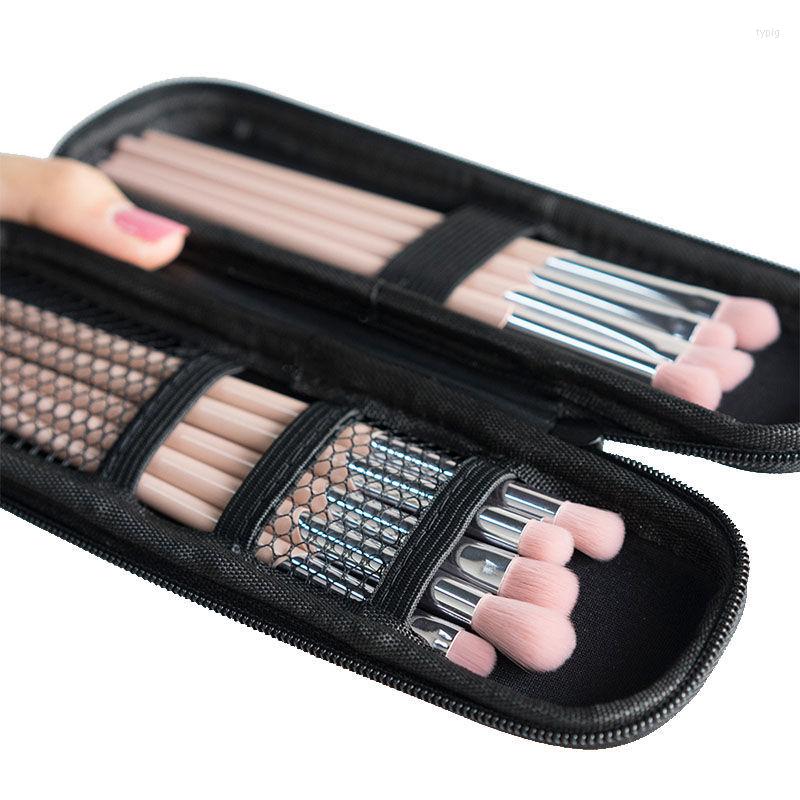 Cosmetic Bags Women Makeup Brush Case Pure Black Small Bag Lipstick Pen Organizer Beauty Tool Storage Box Zipper Long Pouch E885
Cosmetic Bags Women Makeup Brush Case Pure Black Small Bag Lipstick Pen Organizer Beauty Tool Storage Box Zipper Long Pouch E885
