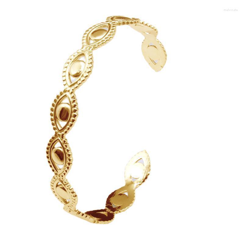 Bangle Koaem Fashion Jewellery Hollow Stainless Steel Gold Jewelry Eye Bracelet Female Retro Cuff Bracelets YYB0011
Bangle Koaem Fashion Jewellery Hollow Stainless Steel Gold Jewelry Eye Bracelet Female Retro Cuff Bracelets YYB0011