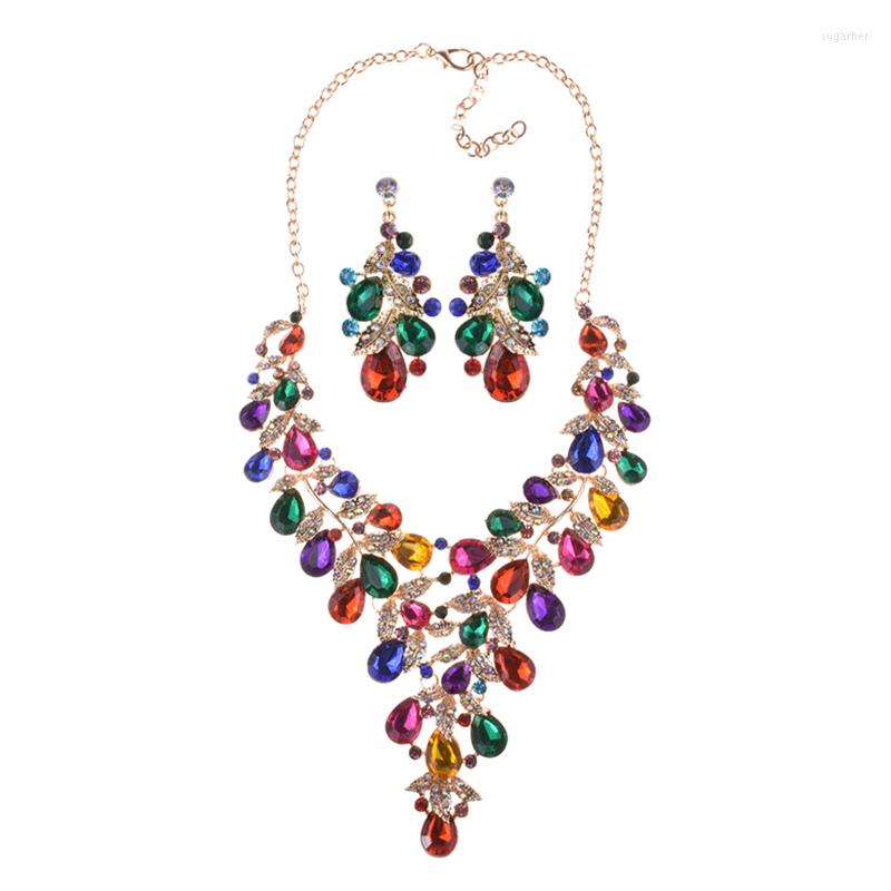 Necklace Earrings Set Fashion Luxury Crystal Earring Women Wedding Bridal Female Nigeria Ethnic Statement 2022, Picture shown
Necklace Earrings Set Fashion Luxury Crystal Earring Women Wedding Bridal Female Nigeria Ethnic Statement 2022, Picture shown