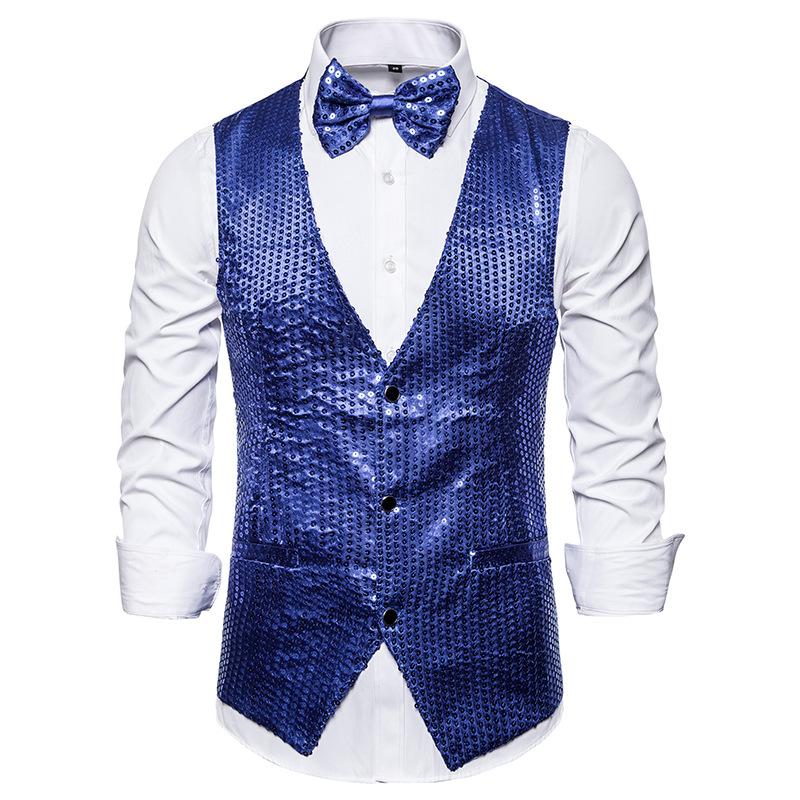 Men' Vests Mens Hipster Red Sequins Single Breasted V-neck Suit Vest Tuxedo Waistcoat Men Party DJ Nightclub Chalecos Para Hombre, Silver
Men' Vests Mens Hipster Red Sequins Single Breasted V-neck Suit Vest Tuxedo Waistcoat Men Party DJ Nightclub Chalecos Para Hombre, Silver