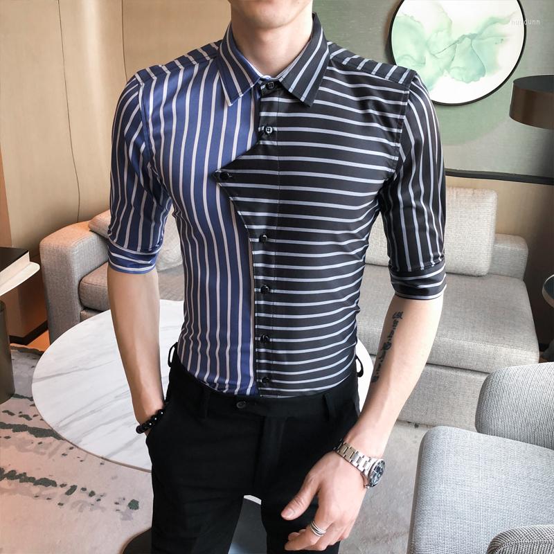Men's Casual Shirts 2022 Fashion Striped Patchwork Business Half Sleeve Shirt Slim Fit Male Social Men Dress, Red
Men's Casual Shirts 2022 Fashion Striped Patchwork Business Half Sleeve Shirt Slim Fit Male Social Men Dress, Red