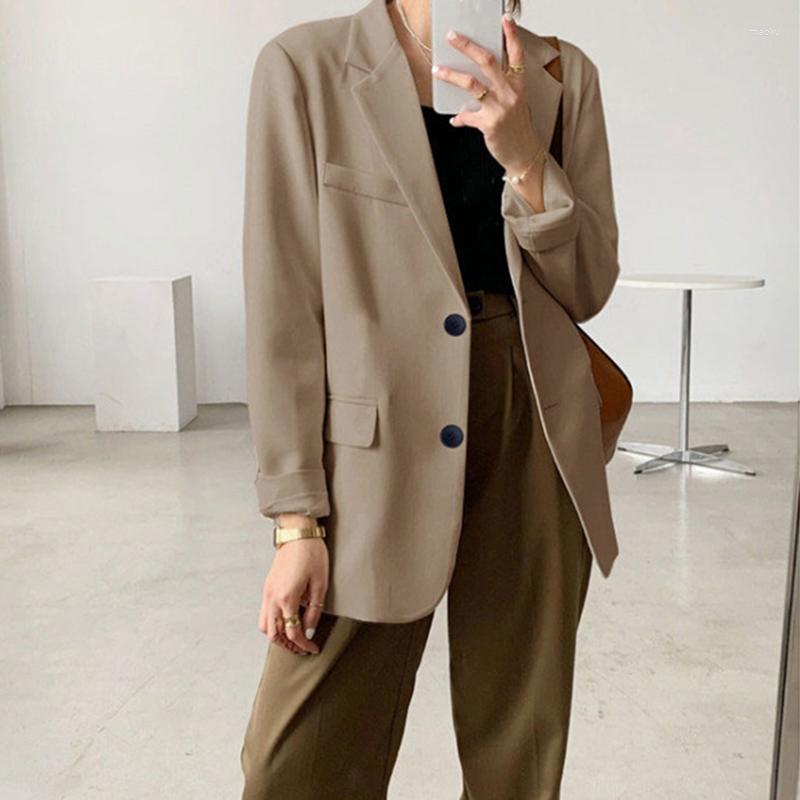 Women' Suits Women Loose Coat 4 Colors Blazer Jacket Office Lady Korea Style Vintage Elegant Outerwear Formal Suit Jackets, Beige
Women' Suits Women Loose Coat 4 Colors Blazer Jacket Office Lady Korea Style Vintage Elegant Outerwear Formal Suit Jackets, Beige