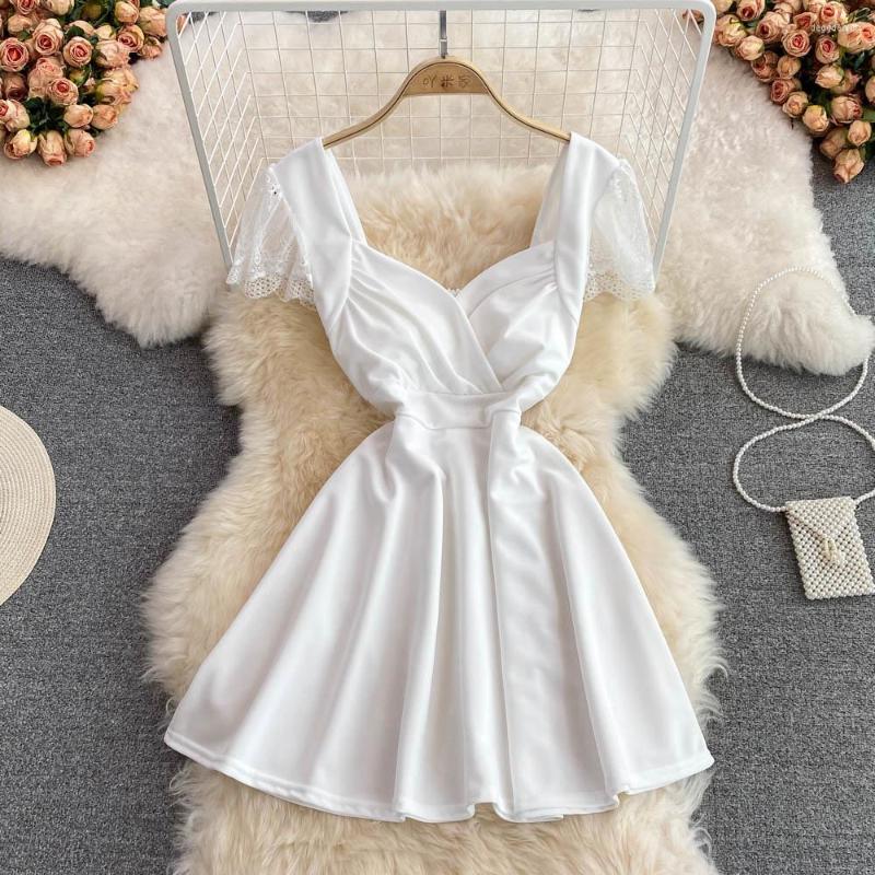 Party Dresses Summer Women Dress White Black V-neck Floral Lace Hollow Out Short Sleeve Empire A-line Mini Sexy Club Vestido
Party Dresses Summer Women Dress White Black V-neck Floral Lace Hollow Out Short Sleeve Empire A-line Mini Sexy Club Vestido