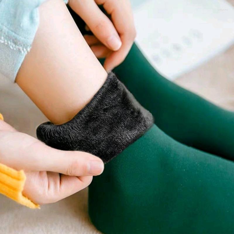 

Women Socks Winter Warmer Thicken Thermal Wool Cashmere Snow Sock Seamless Velvet Boots Floor Sleeping For 1 Pairs