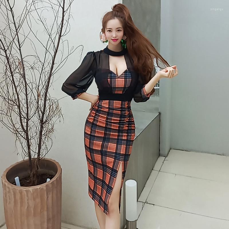 Casual Dresses Sexy Party Dress Red Plaid Chiffon Patchwork 3/4 Sleeve Slim Bodycon Nightclub Split 2023 Fashion
Casual Dresses Sexy Party Dress Red Plaid Chiffon Patchwork 3/4 Sleeve Slim Bodycon Nightclub Split 2023 Fashion