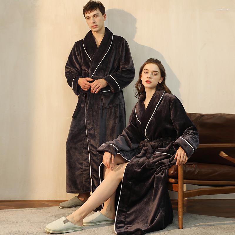 Men's Sleepwear Winter Flannel Couples Bathrobe Coral Fleece Long Men's Robe Women's Dressing Gown Warm Kimono Peignoir Hombre, Women pink
Men's Sleepwear Winter Flannel Couples Bathrobe Coral Fleece Long Men's Robe Women's Dressing Gown Warm Kimono Peignoir Hombre, Women pink
