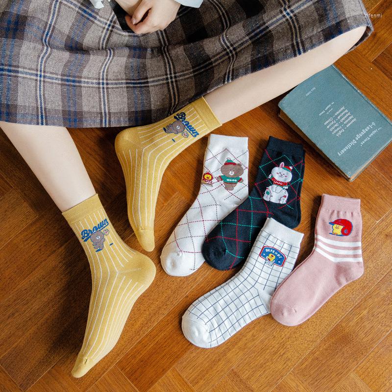 Women Socks Four Seasons Style Stockings In The Middle Tube Cartoon Cute Bear Day Breathable
Women Socks Four Seasons Style Stockings In The Middle Tube Cartoon Cute Bear Day Breathable
