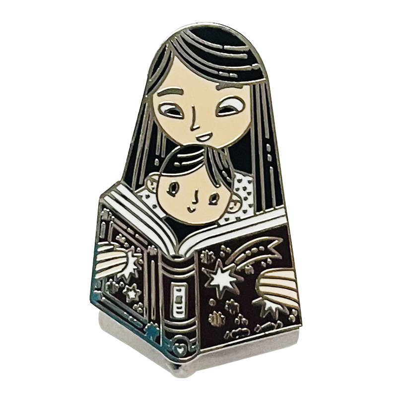 Reading Enamel Pin Mom And Child Brooch Metal Badge Collar Hat Jewelry Accessory Gift, As picture
Reading Enamel Pin Mom And Child Brooch Metal Badge Collar Hat Jewelry Accessory Gift, As picture