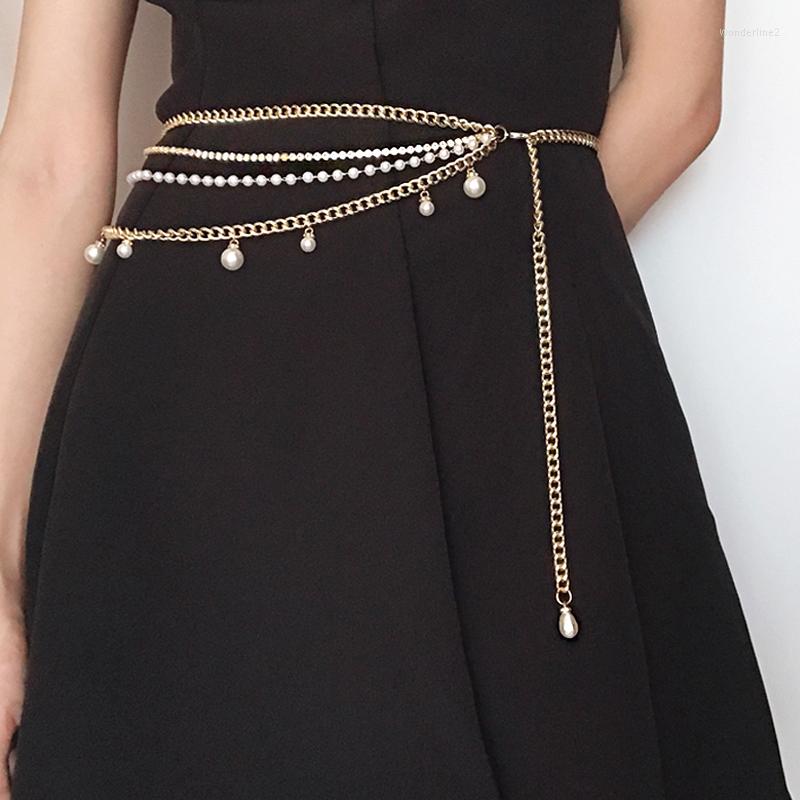 Belts Original Niche Pearl Rhinestone Multilayer Waist Chain Metal Tassel Decorative Women's Fine Belt Gold
Belts Original Niche Pearl Rhinestone Multilayer Waist Chain Metal Tassel Decorative Women's Fine Belt Gold