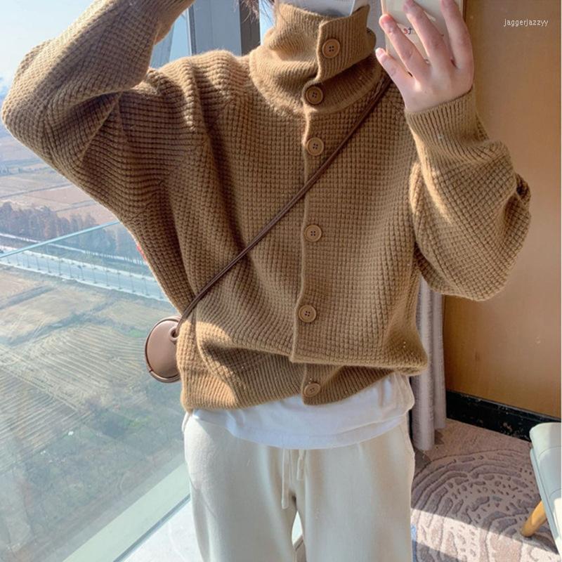 Women's Knits Soft Niche Waffle Single-Breasted Knitted Cardigan Women's 2022 Autumn And Winter Lapel Long-Sleeved Sweater Jacket Women, Black
Women's Knits Soft Niche Waffle Single-Breasted Knitted Cardigan Women's 2022 Autumn And Winter Lapel Long-Sleeved Sweater Jacket Women, Black