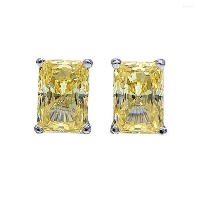 Stud Earrings 925 Sterling Silver Sparkling 5 7mm Yellow Zircon High Carbon Diamond For Women Party Fine Jewelry Gift
Stud Earrings 925 Sterling Silver Sparkling 5 7mm Yellow Zircon High Carbon Diamond For Women Party Fine Jewelry Gift