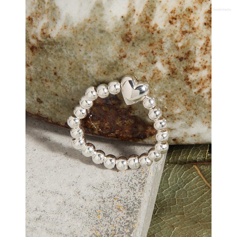 Cluster Rings MLKENLY Niche Light Luxury Design Jane Love Heart Round Bead Elastic Rope Ring Sterling Silver S925 Female Jewelry
Cluster Rings MLKENLY Niche Light Luxury Design Jane Love Heart Round Bead Elastic Rope Ring Sterling Silver S925 Female Jewelry