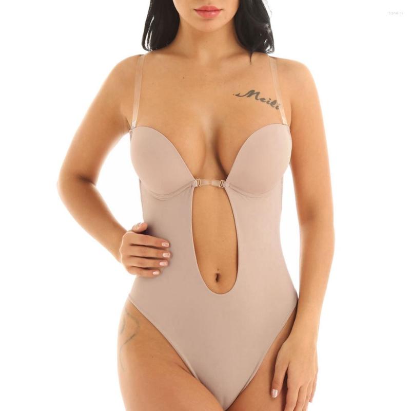 Women's Shapers Women Underwire Corset Body Shaper Padded Push Up Bra Bustier Shapewear Bodysuit Sexy Plunging V Backless Thong Shaping, Khaki
Women's Shapers Women Underwire Corset Body Shaper Padded Push Up Bra Bustier Shapewear Bodysuit Sexy Plunging V Backless Thong Shaping, Khaki