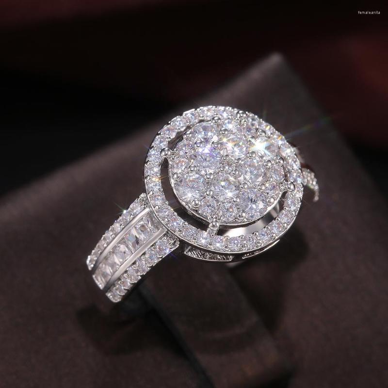 Wedding Rings Round Watch Shape Women Ring Party Anniversary Prong Setting CZ Stones Delicate Female Jewelry Design
Wedding Rings Round Watch Shape Women Ring Party Anniversary Prong Setting CZ Stones Delicate Female Jewelry Design