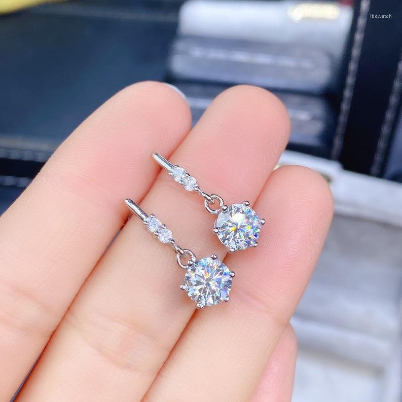 Dangle Earrings Classic Real 925 Sterling Silver Drop Six Round Diamond Gemstone For Women Jewelry Female
Dangle Earrings Classic Real 925 Sterling Silver Drop Six Round Diamond Gemstone For Women Jewelry Female