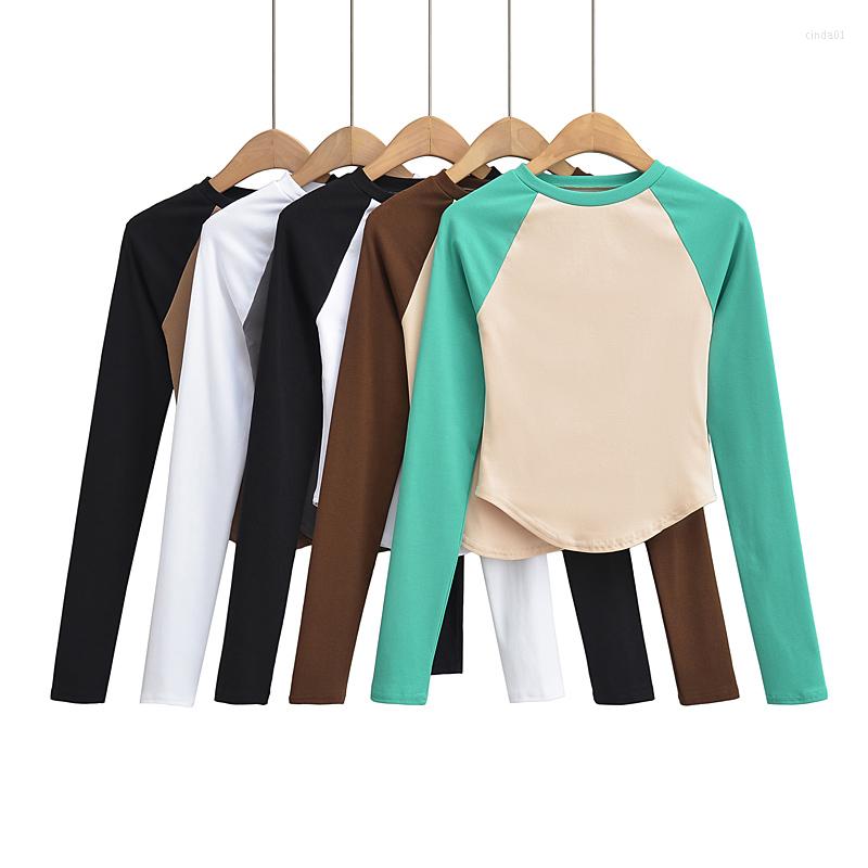 Women's T Shirts Women Tshirts Block Tees Long Sleeve Crop Top Shirt Patchwork Cropped Fall Outfits Basic Color, Khaki
Women's T Shirts Women Tshirts Block Tees Long Sleeve Crop Top Shirt Patchwork Cropped Fall Outfits Basic Color, Khaki