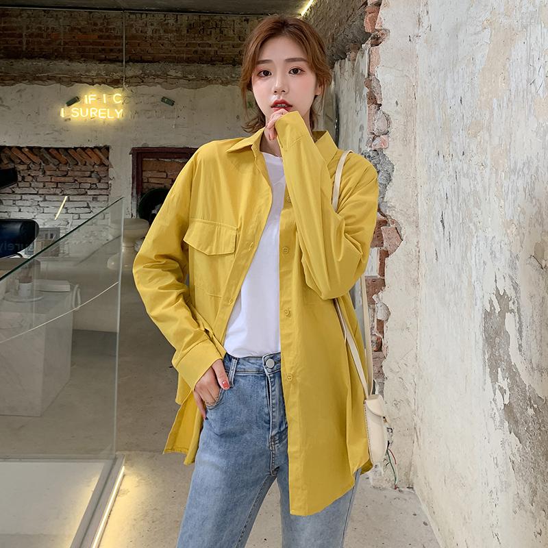 Women' Blouses Simple Classic Design Shirt Sunscreen Jacket Female Back Split Long-sleeved Casual All-match Loose Top, White
Women' Blouses Simple Classic Design Shirt Sunscreen Jacket Female Back Split Long-sleeved Casual All-match Loose Top, White