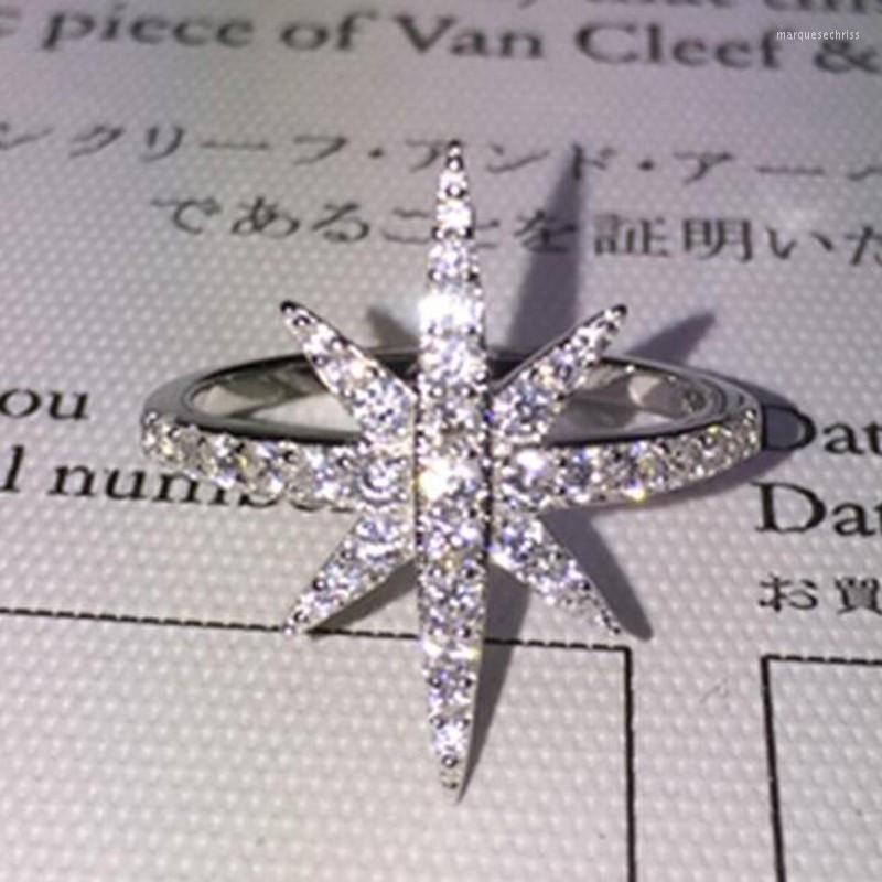 Wedding Rings Original Stars Silver Color Ring Finger Luxury Pave 5a Cz For Women Cocktail Lovely Girl Gift Size 5-10
Wedding Rings Original Stars Silver Color Ring Finger Luxury Pave 5a Cz For Women Cocktail Lovely Girl Gift Size 5-10