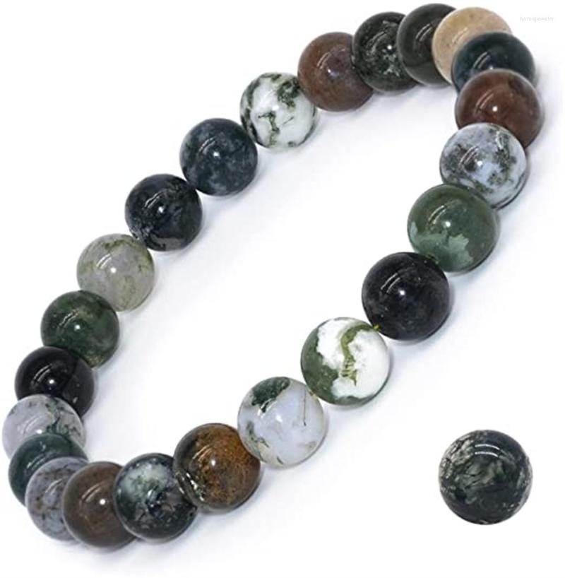 Strand Natural Gemstone Moss Agate Bracelet Gem Stone Round Beads Healing Crystals Quartz Chakra Bracelets For Women Men Gifts Unisex
Strand Natural Gemstone Moss Agate Bracelet Gem Stone Round Beads Healing Crystals Quartz Chakra Bracelets For Women Men Gifts Unisex