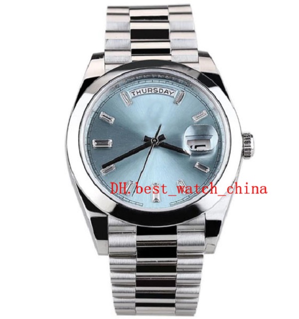 228206 watch Ice blue face Platinum dial 40mm date display Men's automatic Mechanical watch Asia 2813 Sport Sapphire Glass 2022
228206 watch Ice blue face Platinum dial 40mm date display Men's automatic Mechanical watch Asia 2813 Sport Sapphire Glass 2022
