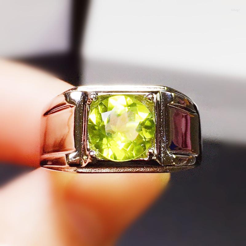 Cluster Rings Men Ring Natural Real Green Peridot Round 925 Sterling Silver 7 7mm 1.3ct Gemstone Fine Jewelry For Or Women X211030
Cluster Rings Men Ring Natural Real Green Peridot Round 925 Sterling Silver 7 7mm 1.3ct Gemstone Fine Jewelry For Or Women X211030