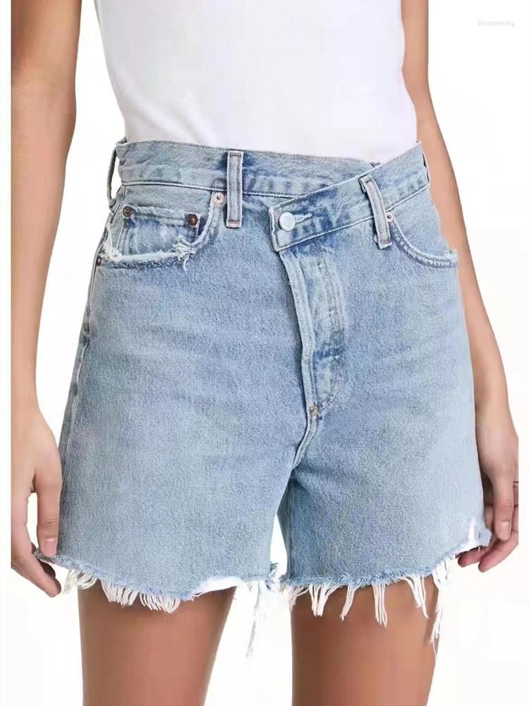 Women's Shorts Women Irregular Denim High Waist Offset Design Solid Color Cotton Summer 2022, Light blue
Women's Shorts Women Irregular Denim High Waist Offset Design Solid Color Cotton Summer 2022, Light blue