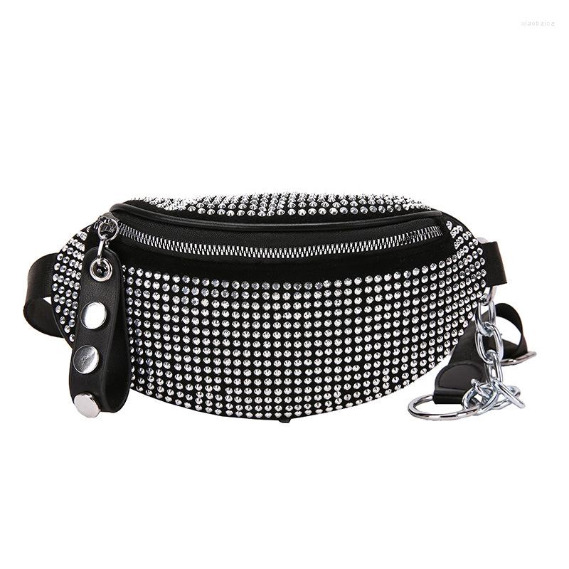 Waist Bags 2022 Rhinestone Fanny Pack Purse Female Chest Travel Belt Bag Fashion Luxury Women Packs, Black
Waist Bags 2022 Rhinestone Fanny Pack Purse Female Chest Travel Belt Bag Fashion Luxury Women Packs, Black
