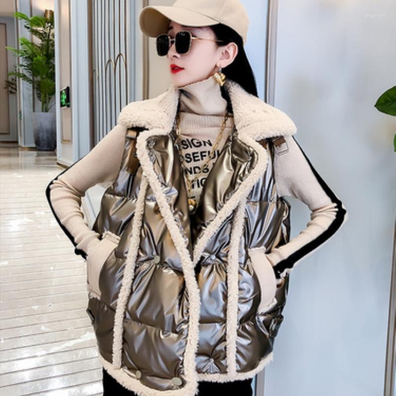 Women' Vests 2022 Autumn Winter Short Sleeveless Cotton Vest Jacket Women' Imitation Lamb Wool Slim Korean Style Fashion Waistcoat, Green
Women' Vests 2022 Autumn Winter Short Sleeveless Cotton Vest Jacket Women' Imitation Lamb Wool Slim Korean Style Fashion Waistcoat, Green