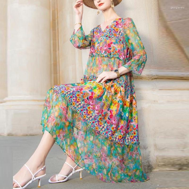 Casual Dresses Summer For Women 2022 Beach Dress Boho Vintage Print Silk Elegant Party Robe Vestidos Loose Midi 6489
Casual Dresses Summer For Women 2022 Beach Dress Boho Vintage Print Silk Elegant Party Robe Vestidos Loose Midi 6489