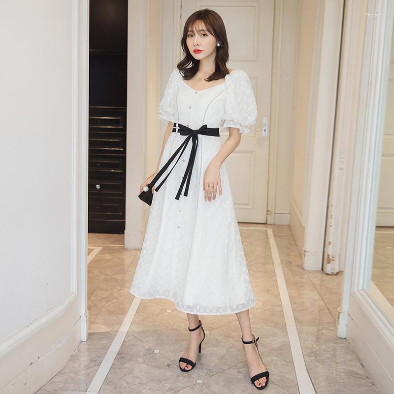 Casual Dresses YIGELILA Arrivals White Dress Square Collar Short Sleeves With Belt A-line Lantern Solid 65458
Casual Dresses YIGELILA Arrivals White Dress Square Collar Short Sleeves With Belt A-line Lantern Solid 65458