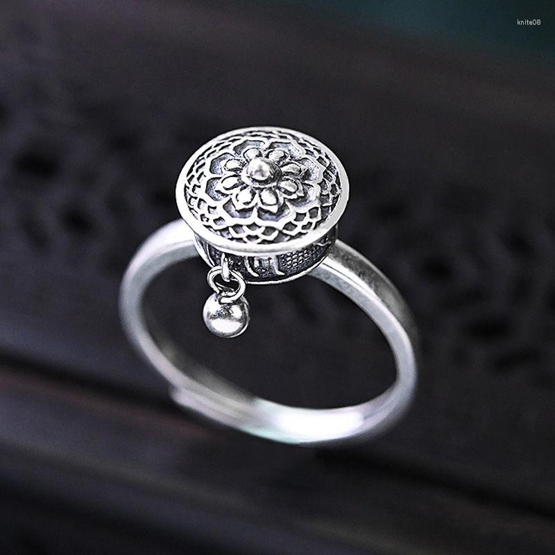 Cluster Rings S925 Sterling Silver Religious Retro Small Bead Charm Temperament Opening Adjustable Couple Ring
Cluster Rings S925 Sterling Silver Religious Retro Small Bead Charm Temperament Opening Adjustable Couple Ring